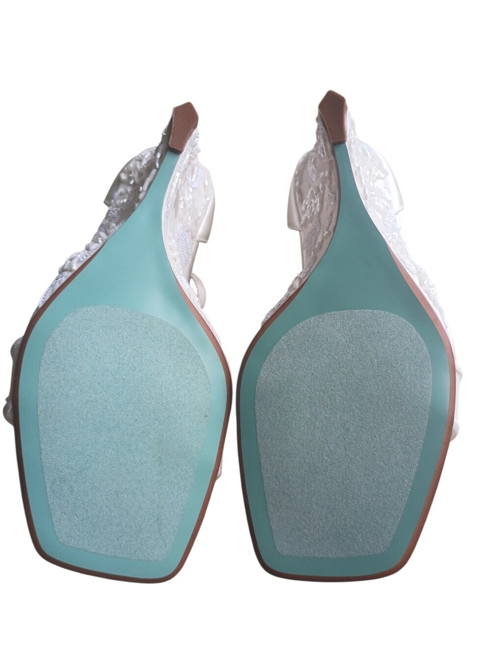 Betsy Johnson Wedding Wedges Size 8M - Picture 4 of 9